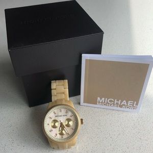 Michael Kors Light Tortoise Shell Watch